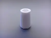 Пробка силиконовая № 14, конусная, с каналом, со жгутом, белая