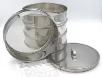 Сито ПНД 200/38 №0,1 У1-ЕСЛ-К обечайка - ПНД, полотно - нерж. сетка, без калибр.