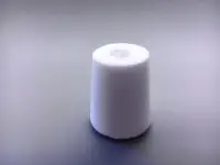 Пробка силиконовая № 19, конусная, с каналом, со жгутом, белая