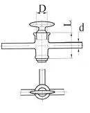 Кран К3Х-1-32-1,6 СН ГОСТ 7995-80