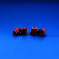 Пробка резиновая с двумя отверстиями, d верх/d ниж 20/14 мм, h-24 мм/Kartell