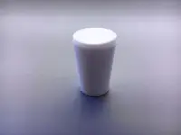 Пробка силиконовая №12, конусная, белая