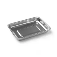 Лоток металлический прямоугольный ЛМПр-"МЕДИКОН", 200х150х25( AISI 430 (08Х17Т) )(V=0,5 л.)