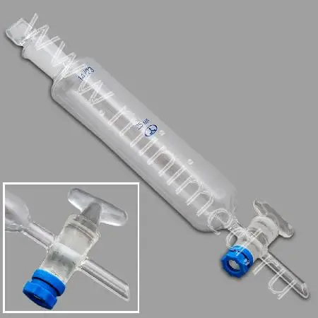 Воронка ВД-1-50 делительная цилиндрическая без керна, кран с резьбовым уплотнением