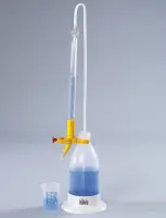 Бюретка автоматическая по Шиллингу с линией Шелбаха 25 мл ц.д. 0,1 мл с полиэтиленовой бутылью 1000 мл/Bürkle