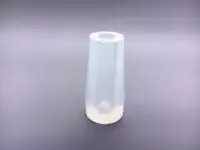 Пробка силиконовая № 14, удлиненная, конусная, со сквозным каналом, прозрачная