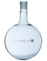 Колба круглодонная К-1-4000-45/40 ТС со шлифом с крючками ГОСТ 25336-82
