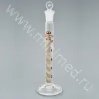 Цилиндр 2-10-2 мерный с пришлифованной пробкой, на стеклянном основании (ГОСТ 1770-74, ТУ 9464-013-52876351-2014)