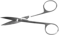 Ножницы остроконечные, вертикально изогнутые, 140 мм (Пакистан)