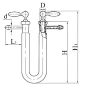 Трубка хлоркальциевая ТХ-U-3-100 ГОСТ 25336-82