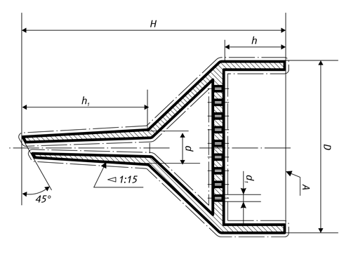 Воронка Бюхнера №1 50 мл 65/100 мм РФЗ