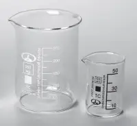 Стакан лабораторный Н-1-150 ТС низкий с делениями и носиком (ГОСТ 25336-82, ТУ 9464-019-29508133-2015)