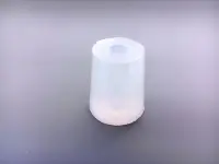 Пробка силиконовая № 19, конусная, с каналом, прозрачная