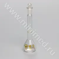 Колба мерная 2-10-1 с одной меткой и пришлифованной пробкой 7/16 1 класс точности ГОСТ 1770-74