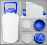 Бутыль толстостенная, широкое горло 10000 мл, ПЭНД, Kartell