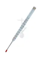 Термометр технический жидкостный прямой ТТ-К П №4, (0...100), цена деления 0,5 град, нижняя часть 253, верх. часть 240, керосин