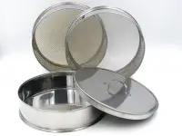 Поддон для набора сит 120 мм оцинкованная сталь