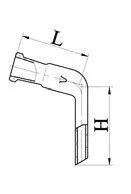 Алонж АИ-14/23-50 изогнутый ГОСТ 25336-82