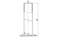 Цилиндр 1-31/215 д/ареометра без шкалы ГОСТ 18481-81