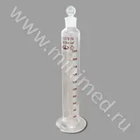 Цилиндр 2-2000-2 мерный с пришлифованной пробкой, на стеклянном основании (ГОСТ 1770-74, ТУ 9464-013-52876351-2014)