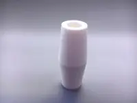 Пробка силиконовая № 19,5, двухконусная, с каналом, белая