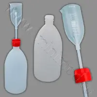 Бутылка-дозатор градуированного объема ПЭ 500 мл с крышкой и контейнером ПМП 50 мл, Kartell