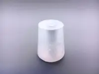 Пробка силиконовая № 19, конусная, с каналом, со жгутом, прозрачная