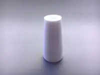 Пробка силиконовая № 14, удлиненная, конусная, с каналом, со жгутом, белая