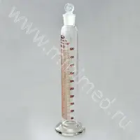 Цилиндр 2-500-2 мерный с пришлифованной пробкой, на стеклянном основании (ГОСТ 1770-74, ТУ 9464-013-52876351-2014)