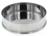 Поддон для набора сит 120 мм нержавеющая сталь