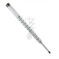 Термометр технический жидкостный прямой ТТЖ П №6, (0...200), цена деления 1 град, нижняя часть 163, верх. часть 240, керосин