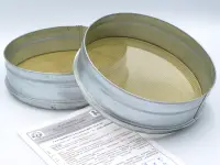 Сито ОЦ 300/75 №87,5 (ПкрН) обечайка - оцинкованная сталь, полотно - нержавеющая сталь, перфорация - круг, с калибровкой