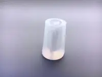 Пробка силиконовая № 14, конусная, с каналом, со жгутом, прозрачная