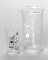 Стакан лабораторный В-1-150 ТС высокий с делениями и носиком (ГОСТ 25336-82, ТУ 9464-019-29508133-2015) В-1-150