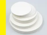 Фильтры обеззоленные Желтая лента d 90 мм повышенной прочности ВПКЩ, упак 100 шт