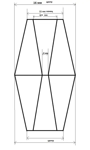 Пробка силиконовая двухконусная с каналом №12, №12/высота 42/низ 11/верх 11/