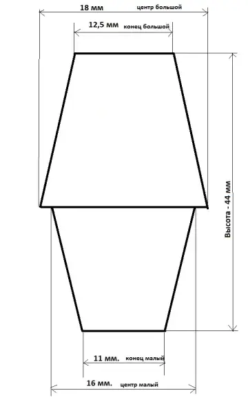 Пробка силиконовая двухконусная без канала №14, №12/высота 44/низ 12,5/верх 11/