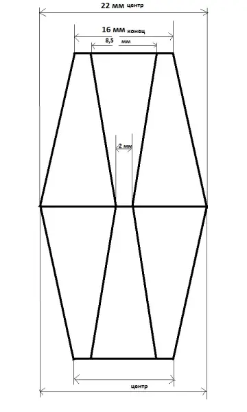 Пробка силиконовая двухконусная с каналом №19, №19/высота 50/низ 16/верх 16/