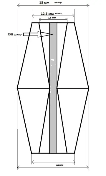 Пробка силиконовая двухконусная с каналом под шлиф №16, №14 со жгутом/высота 46/низ 12,5/верх 11/