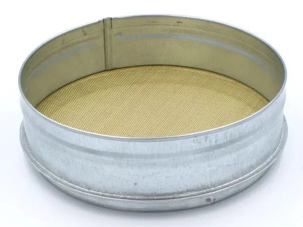 Сито ОЦ 300/75 №87,5 (ПкрН) обечайка - оцинкованная сталь, полотно - нержавеющая сталь, перфорация - круг, с калибровкой